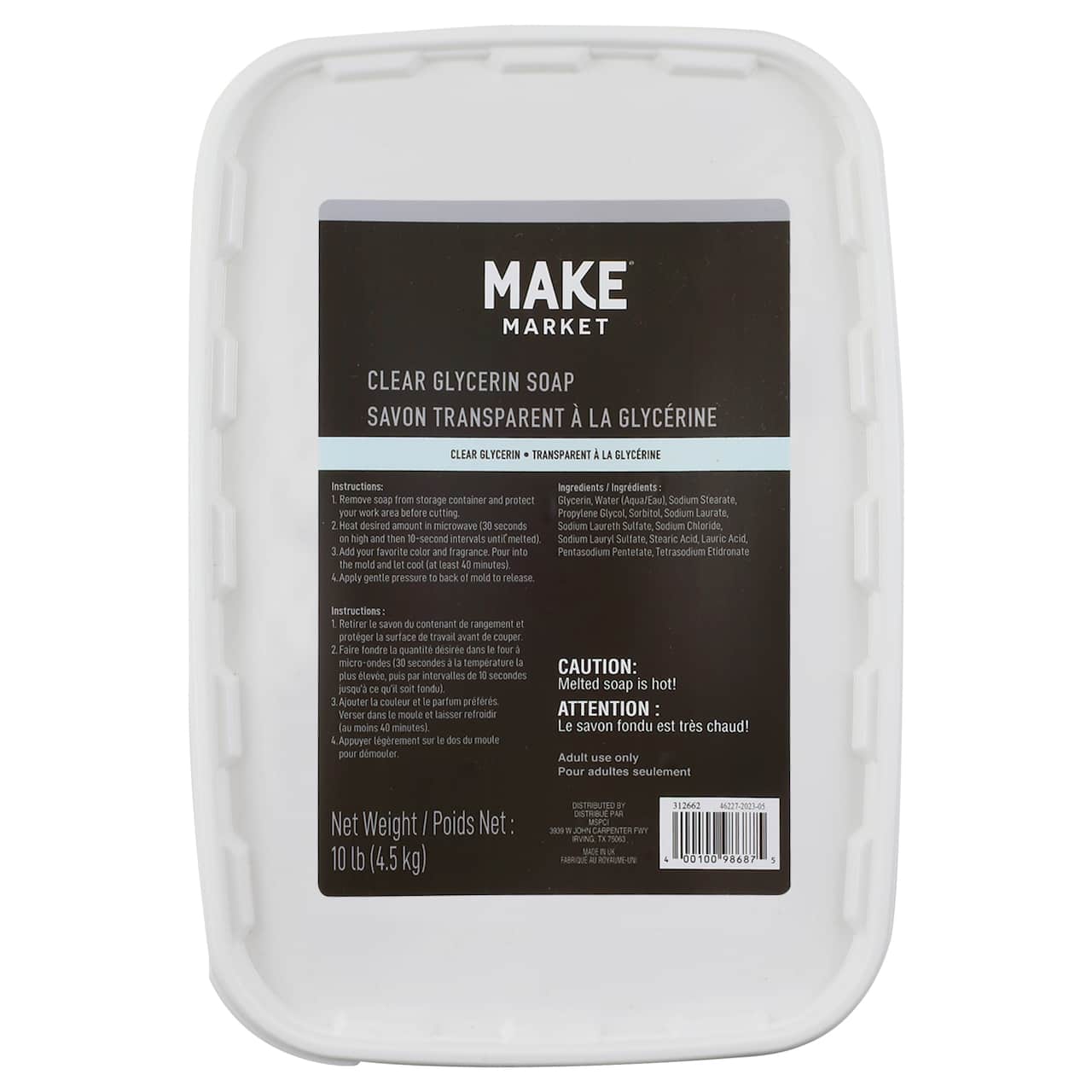 Clear Glycerin Soap, 10lb. by Make Market®